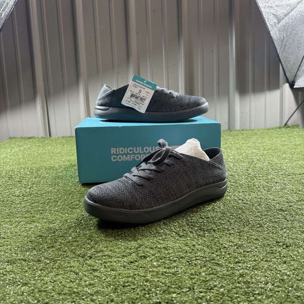 Reef Swellsole Neptune Men's Size 9 Raven Gray Knit Shoes New in Box